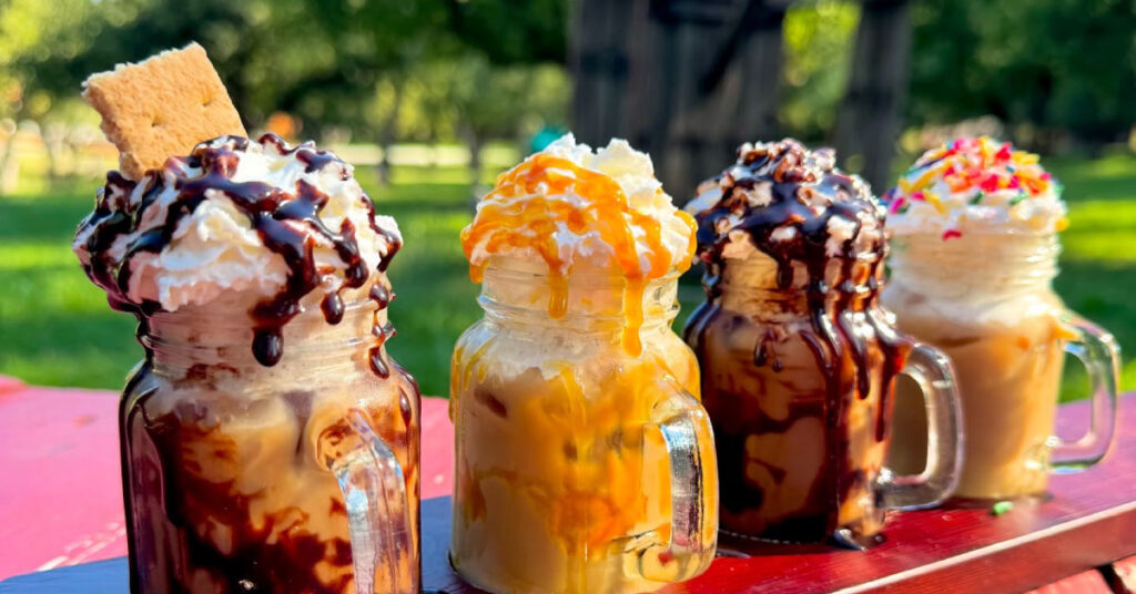 Flight of coffee beverages