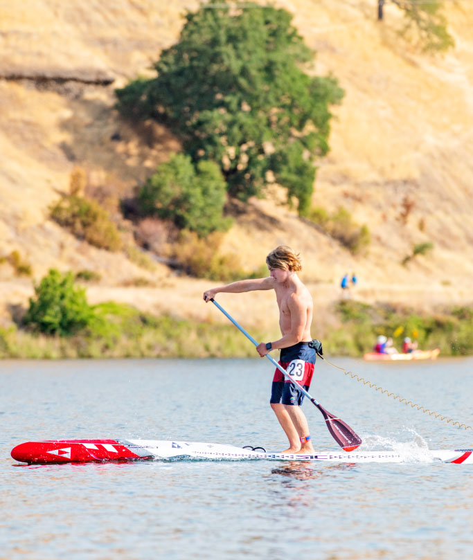 guy on a paddleboard