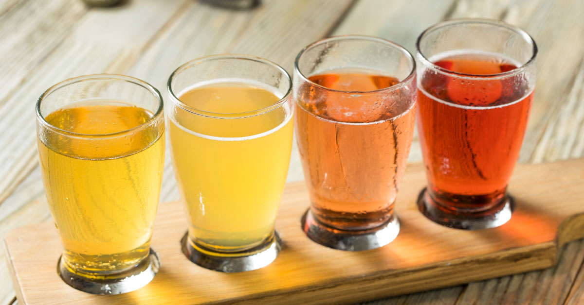 Hard cider flight